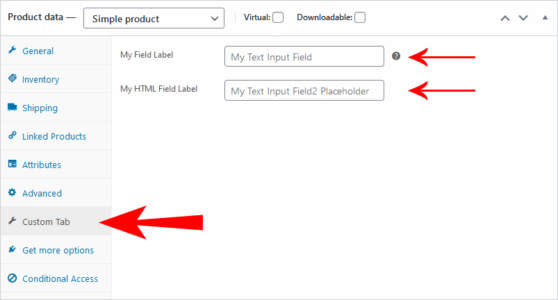 Add Custom WooCommerce Product Data Tabs in Admin