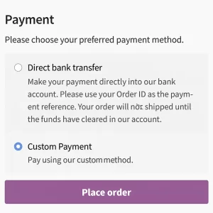 WooCommerce Custom Payment Gateway