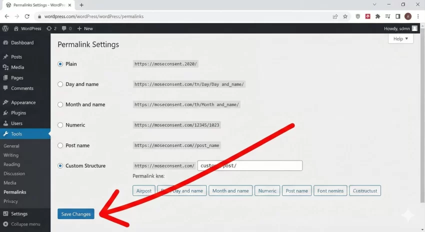 WordPress Custom Post Type - Permalink Flush