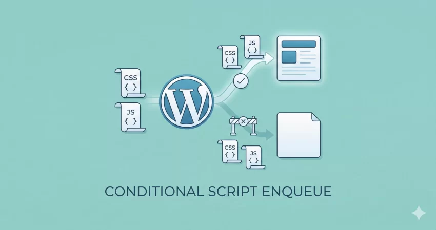 conditionally enqueue scripts in WordPress