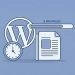 WordPress Estimated Reading Time