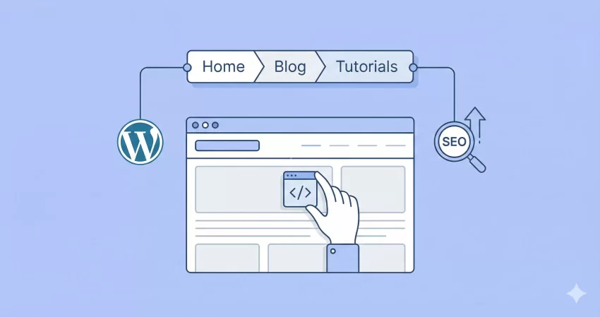 add breadcrumbs in WordPress