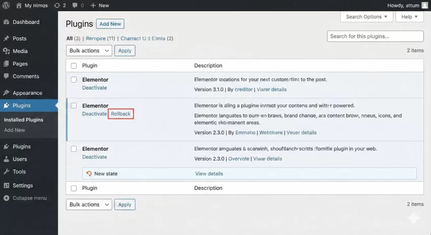 Rollback WordPress Plugin - The New Rollback Option