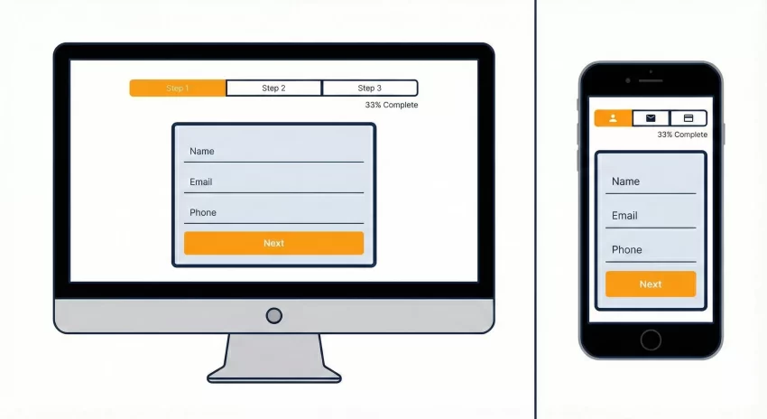 WordPress Multi-Step Form : Responsive Design Comparison