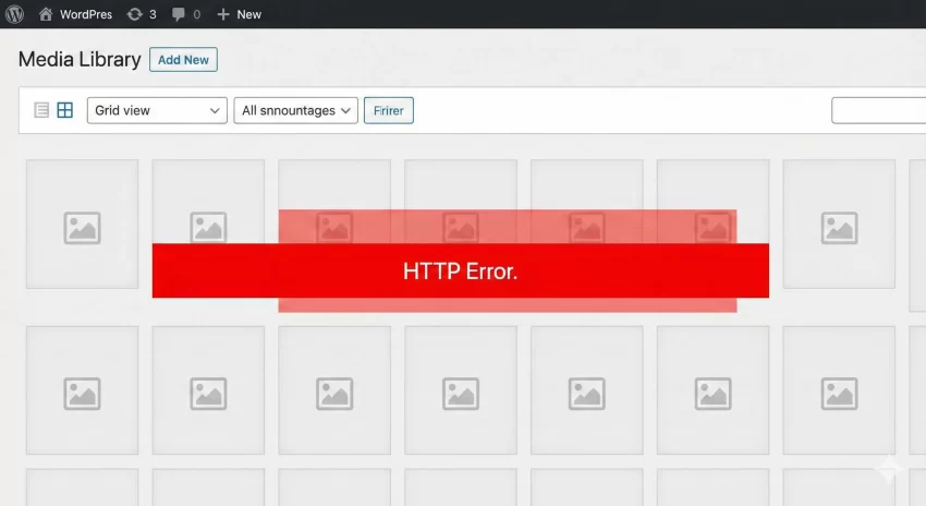 WordPress image upload error - WordPress Media Library HTTP Error