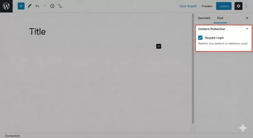 restrict content wordpress - Content Protection Meta Box