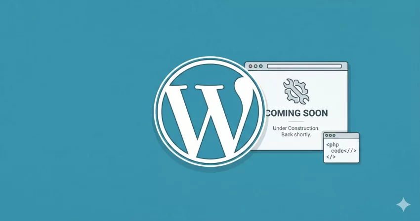 WordPress coming soon mode