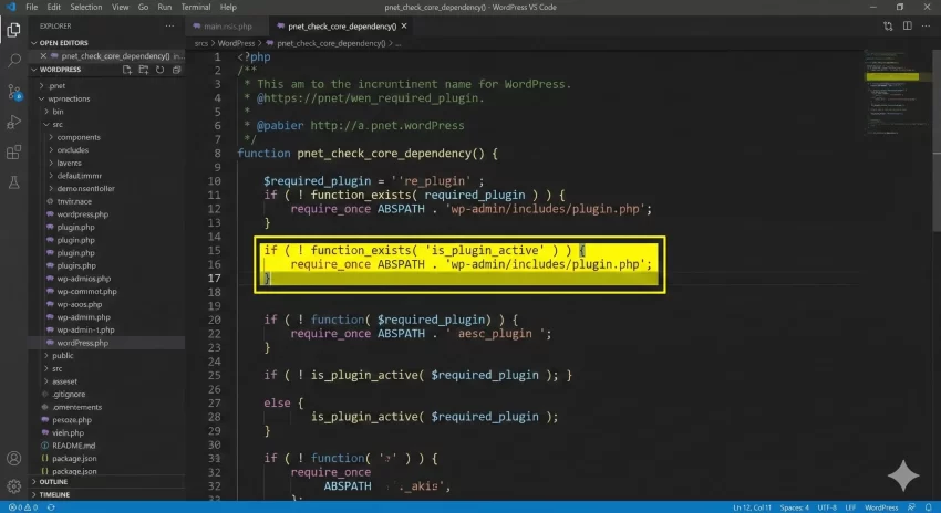 WordPress plugin dependency - Safely including the plugin.php file.