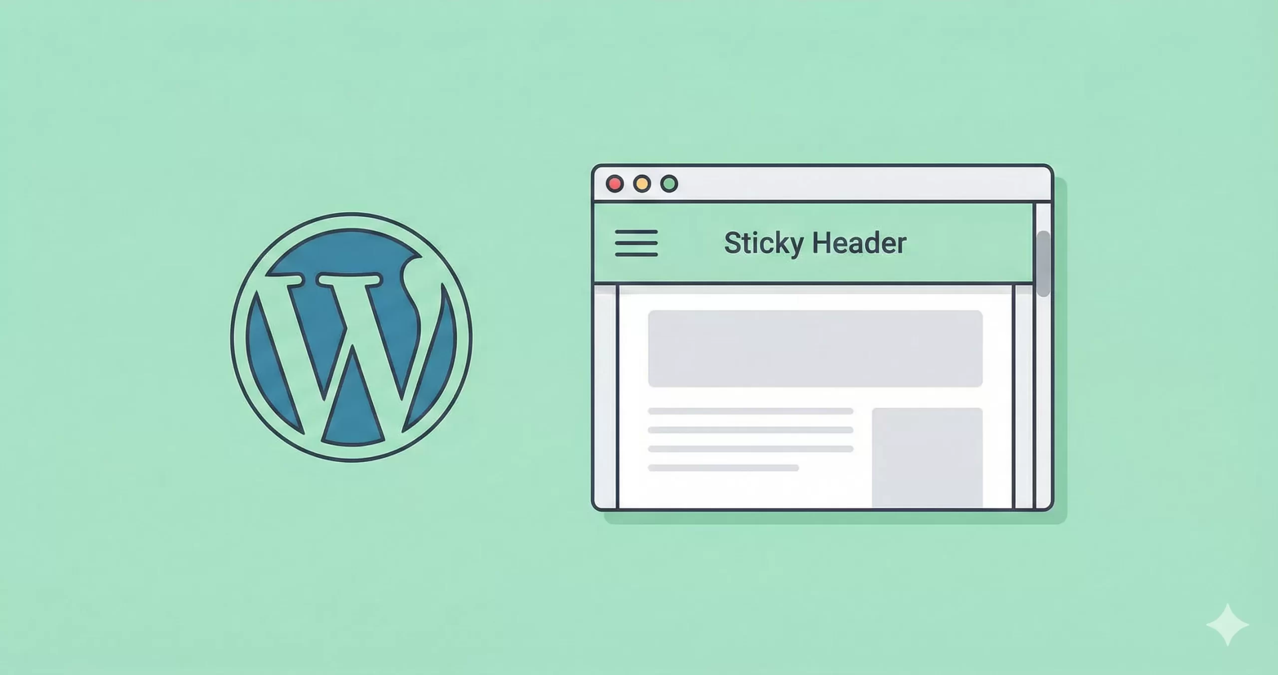 sticky header in WordPress