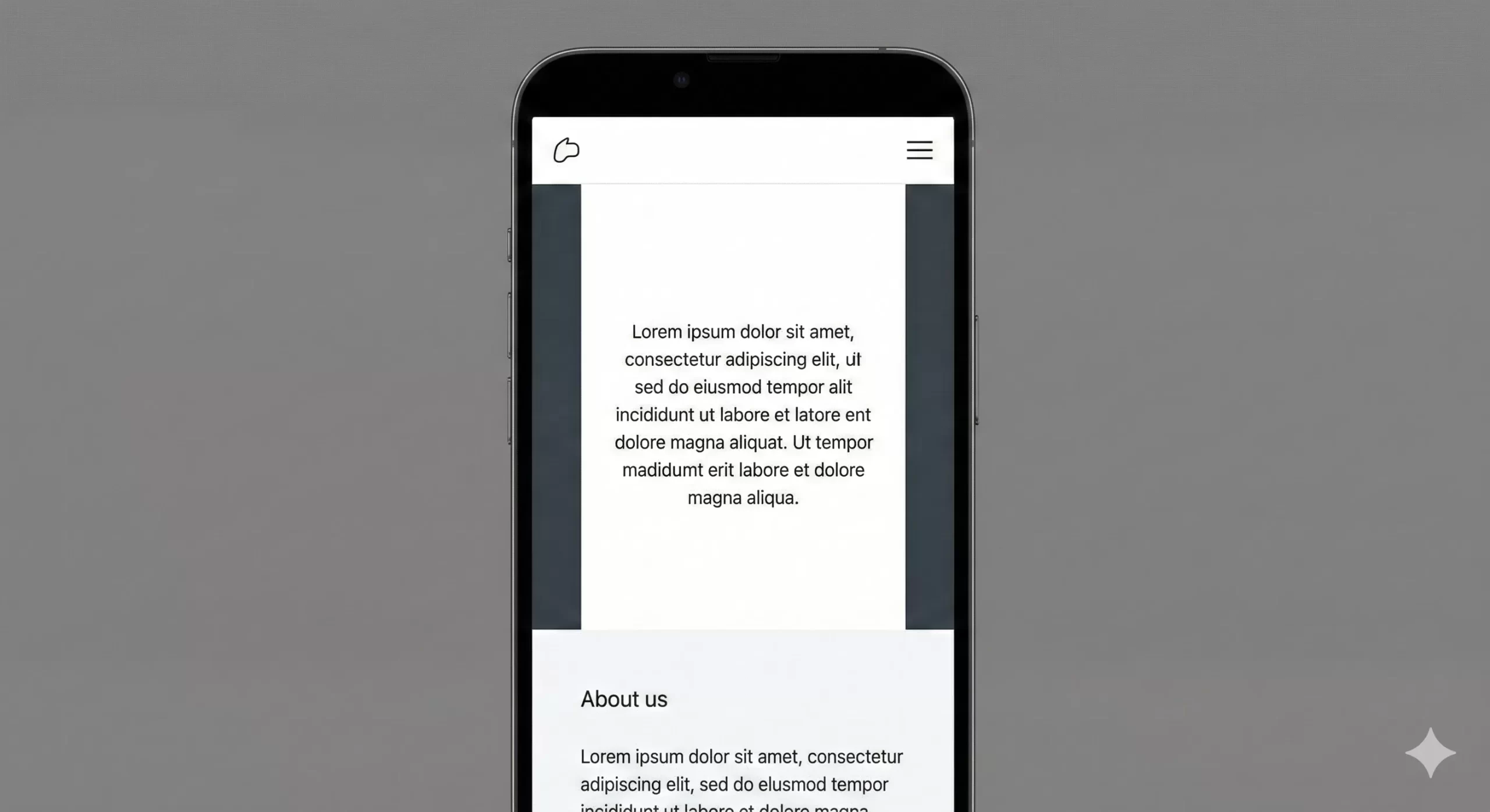 sticky header in WordPress - Sticky Header Mobile View