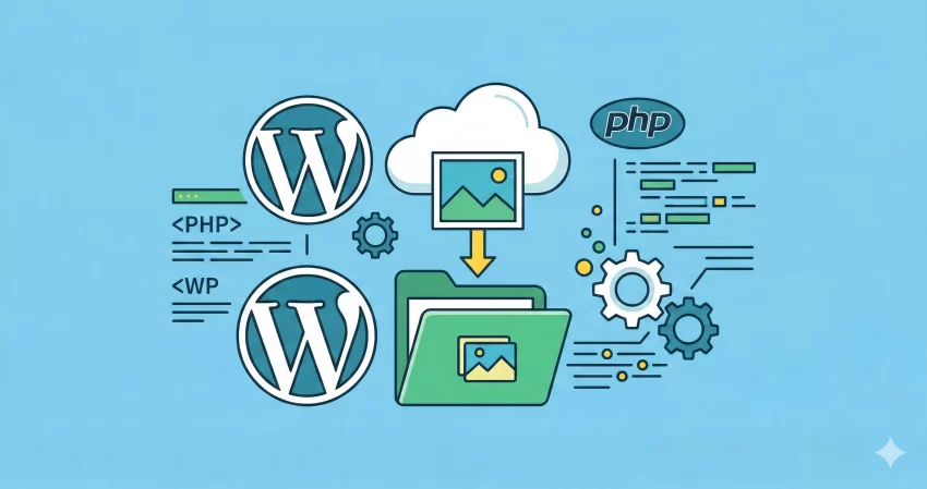 WordPress sideload image