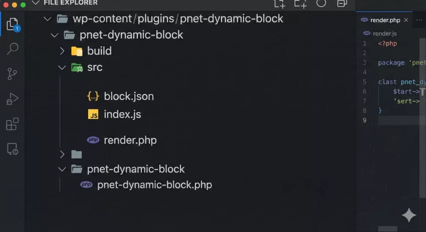 WordPress dynamic block - Plugin Directory and File Structure