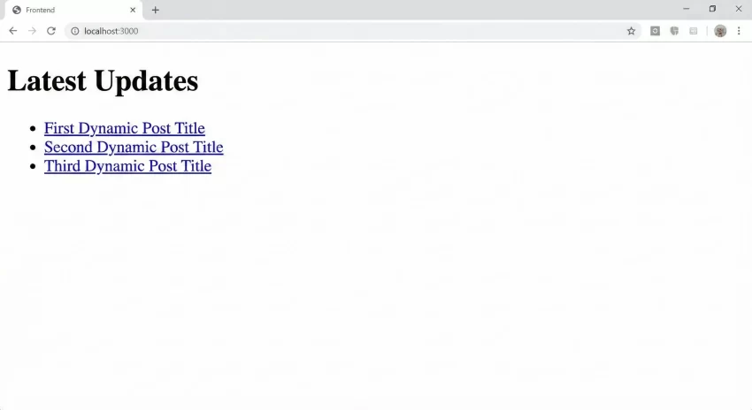 WordPress dynamic block - Dynamic Block Frontend Output Example
