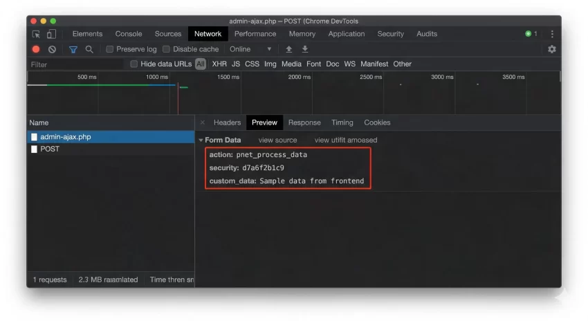 WordPress AJAX security - Nonce Payload Validation